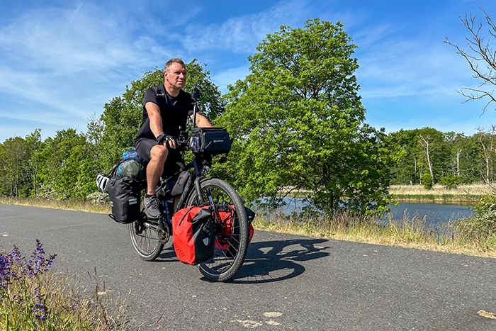 Während einer Radreise